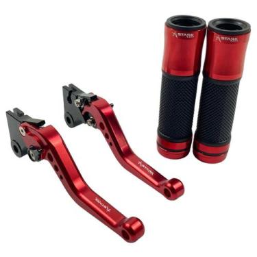 Imagem de Kit Manete Manopla Esportivo Ttan Fan Start Cargo a lona Pop 100 110 -