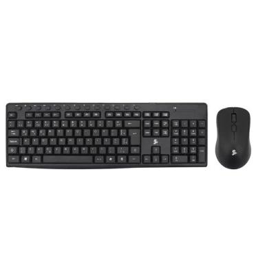 Imagem de KIT Teclado + Mouse S/ Fio 5+ Office - 015-0079