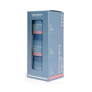 Imagem de Kit Cronograma Capilar Com 3 Máscaras Nutrição, Hidratação E Reconstru