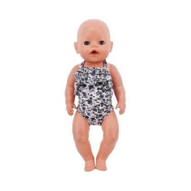 Imagem de Roupa De Ginástica Justa Ao Corpo Estilo Maiô Kawaii Para Bonecas Amer
