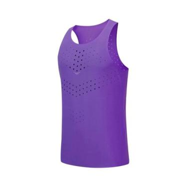 Imagem de Regata de Corrida Sem Mangas para Fitness - Unissex, BR-G4, M, 27 roxo