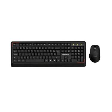 Imagem de Kit Teclado e Mouse sem Fio Maxprint CW2000 - ABNT2 - Ergonômico - 160