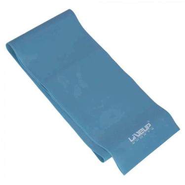 Imagem de Faixa Elástica Treino Fitness Yoga Tensão Forte Azul Liveup