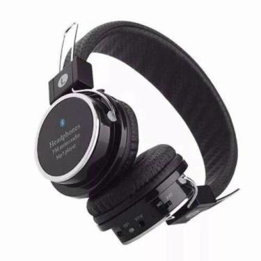 Imagem de Fone de Ouvido Headphone Bluetooth Micro Sd Mp3 Rádio Fm Preto - GRASE