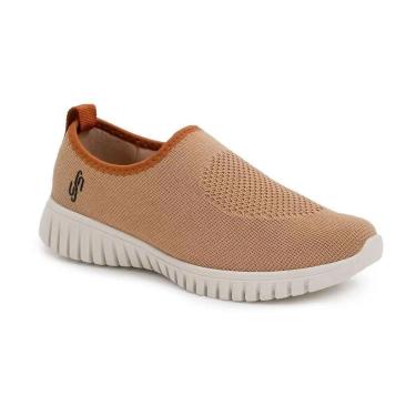 Imagem de Tenis Usaflex Tricot Feminino - Marrom-Feminino