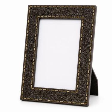 Imagem de Porta Retrato 10x15 Decorativo Moldura Texturizada Marrom Estilo Cláss