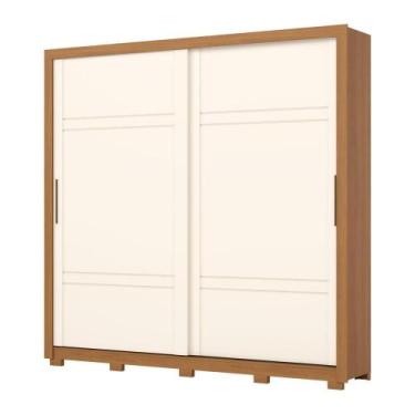 Imagem de Guarda Roupa Casal 02 Portas Deslizantes 04 Gavetas Sintra D343 Cinamo