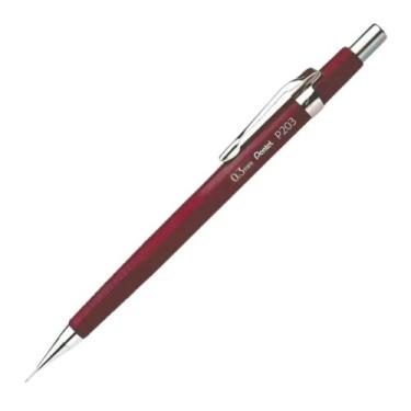 Imagem de Lapiseira Com Borracha Grafite 0.3mm Hi-Polymer Sharp PENTEL Bordô, Bo
