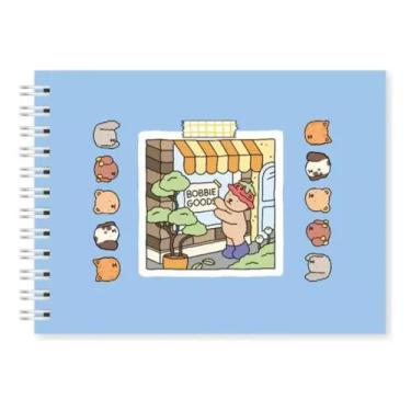 Imagem de Caderno De Colorir Bobbie Goods 50 Folhas 20x15cm, Azul