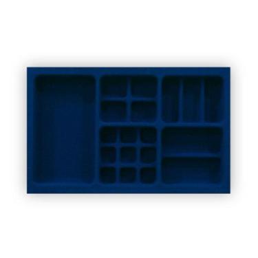 Imagem de Porta Joias Aveludado PJ-08 Moldplast, Azul, 282 mm