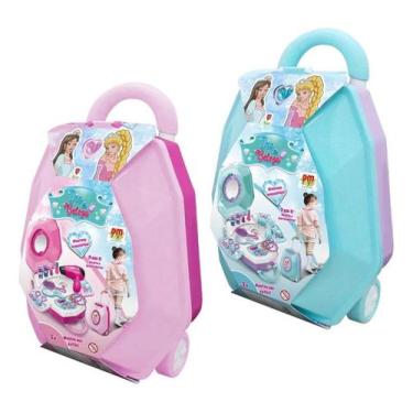 Imagem de Maleta Carrinho Maquiagem Dia Da Beleza C/ Secador Menina - Dm Toys, R