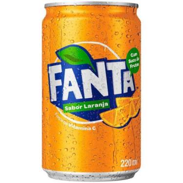 Imagem de 1 Refrigerante Fanta Lata 220ml - Coca Cola , Laranja 