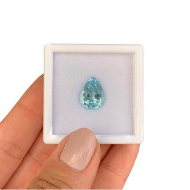 Imagem de Água Marinha Azul Gota 5,95ct - SP GEMAS