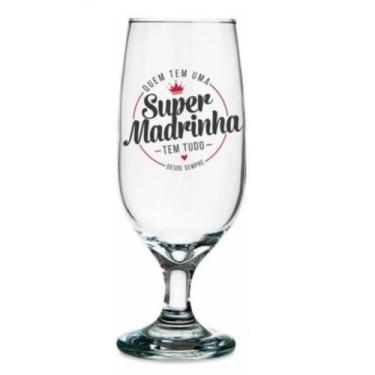 Imagem de Taça Vidro Cerveja Chopp Modelos Variados 300ml - Brasfoot, Madrinha