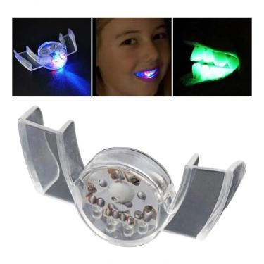 Imagem de Aparelho de Luz LED Dental Home Design Reaparelho10 Bucal Multicolorido em Silicone Transparente 6cm