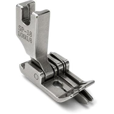 Imagem de Calcador Guia Movel Duplo Direito Pesponto 1/16 1/8 Reta - Evolvere