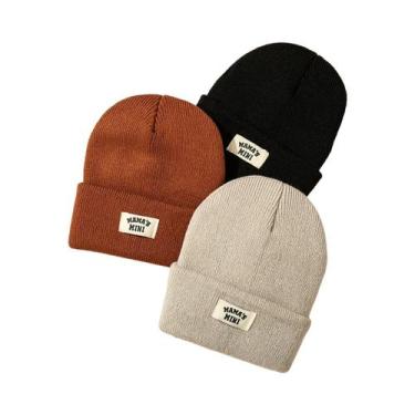 Imagem de Conjunto De Gorro De Malha Para Bebês, Meninos E Meninas, Gorro Macio 