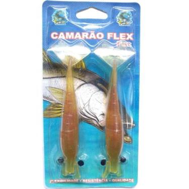 Imagem de Isca Camarão Artificial Flex de 12,5cm - embalagem c/ 2 iscas - Flex I