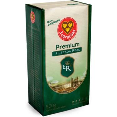 Imagem de Café Torrado e Moído 3 Corações Estrada Real Premium 500g
