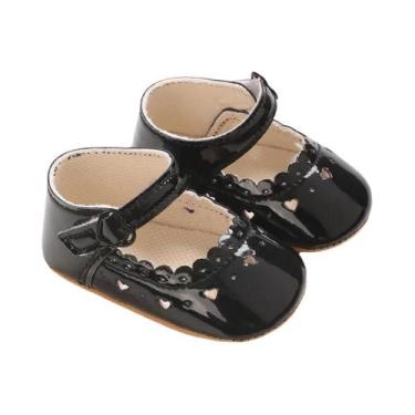 Imagem de Sapatos Mary Jane Para Bebês Meninas, Cor Sólida, Sola De Borracha Mac