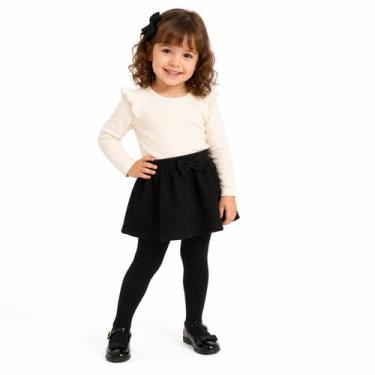 Imagem de Meia Calça Duck Infantil Menina Fio 80 Algodão P ao GG 1 A 8 Anos 0700
