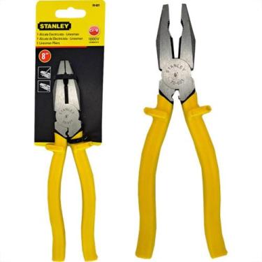 Imagem de Alicate Eletricista Stanley Profissional 8'' - Alta Seguranca 1000V. -