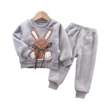 Imagem de Conjunto De Pijamas Infantis De Outono E Inverno, Pijamas Grossos De F
