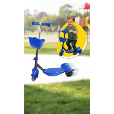 Imagem de Patinete Infantil 3 Rodas Ajustável com Luz e Som - Congratulations St