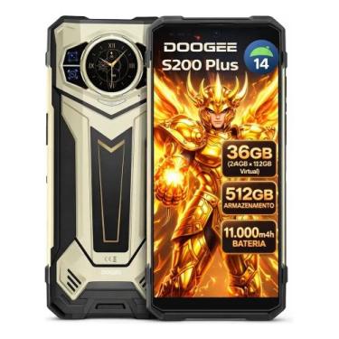 Imagem de Smartphone DOOGEE S200 Plus 5G Nfc 36Gb ram 512Gb Bateria de 11000mah