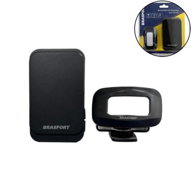 Imagem de Anunciador de Presença com Sensor Detecção sem Falsos Alertas 52 Tipos de Sons Preto Brasfort