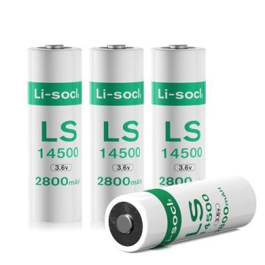 Imagem de Bateria BOANV LS14500 3,6V AA 2800mAh Kit com 4 unidades