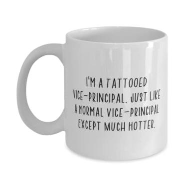 Imagem de Perfeito Vice-Principal Gifts, I'm a Tattooed Vice-Principal. Just Like a Normal Vice, Vice-Principal 325 g Caneca de 443 ml do Team Leader