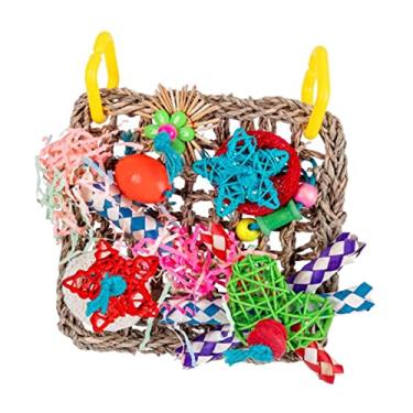 Imagem de Generic Brinquedo de parede forrageamento de pássaros, brinquedo de mastigar para pássaros, calopsita