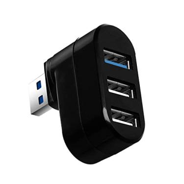 Imagem de KESOTO USB HUB 3 Portas Mini USB 3.0 USB 2.0 Hub Giratório 180 ° Giratório para Laptop