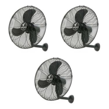 Imagem de Kit 3 Ventiladores De Parede Oscilante 50cm Da Ventilsilva VENTI50P