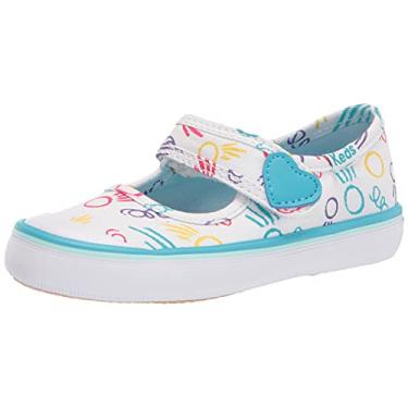 Imagem de Keds Sapatilha infantil unissex Harper Mary Jane, Branco 1, 6 Little Kid