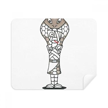 Imagem de Egypt Mummy Horus Chapéu de cobra Pano de limpeza Limpador de tela 2 peças Tecido de camurça