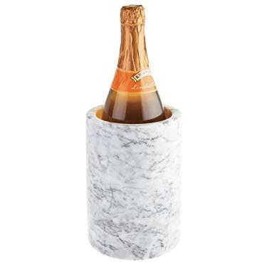 Imagem de mDesign – Copo de mesa de mármore para refrigeração e refrigeração de vinho, Marble, Pack of 1, 1