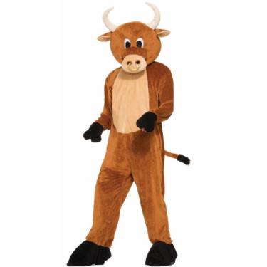 Imagem de Forum Novelties Fantasia masculina de mascote de pelúcia Brutus The Bull, Marrom, Tamanho Único