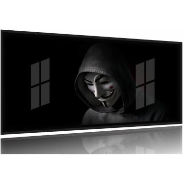 Imagem de Quadro Decorativo - Anonymous - 130x60 Moldura Preta 2x2