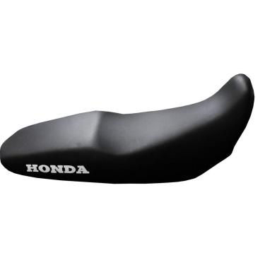 Imagem de Capa de Banco Preta para Moto Bross 150 com Logo Honda