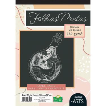 Imagem de Bloco Para Educacao Artistica Arts Preto A4 180G 20Fls