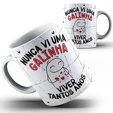 Imagem de Caneca Flork amiga Galinha viver tanto