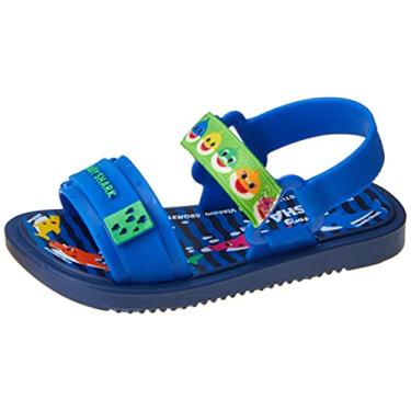 Imagem de Sandália Baby Shark Lanchinho, Grendene Kids, Bebê Unissex, Azul, 17/18