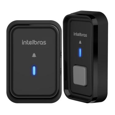 Imagem de Campainha Residencial Wireless Eletrônica Sem Fio Intelbras CIB 101 Preto