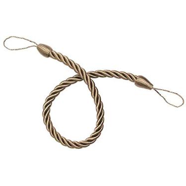 Imagem de peça Cordas de amarração de cortina Cordas de amarração feitas à mão Clipes de retenção de cortina Acessórios para casa Decorativos, linho, 2 peças