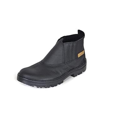 Imagem de Bota Segurança em Couro EC Shoes Cano Curto com Elástico Lateral Sola Robusta