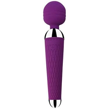 Imagem de Vibrador Estimulador Clitóris Massageador Erótico Brinquedos Sexuais Feminino 10 Padrões de Vibração Varinha Mágica Zatla (Roxo)
