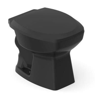 Imagem de Kit Vaso Sanitário Convencional com Assento Queda Amortecida Thema Incepa Preto Brilhante