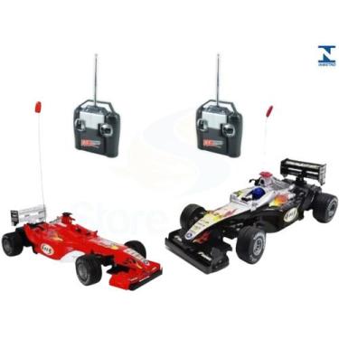 Imagem de 2 Carrinho Carro Controle Remoto Formula 1 F1 Corrida - Toys